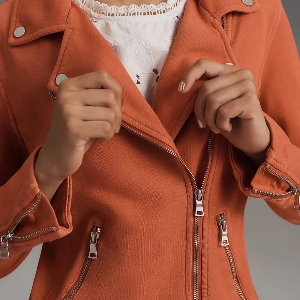 Anthropologie The Saige Moto Jacket NWT